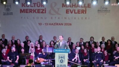 Silivri Belediye Başkanı Bora Balcıoğlu, Silivri sahilinde düzenlenen Kültür Merkezi