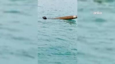 Sinop’un Ayancık ilçesi açıklarında, mühimmat olduğu değerlendirilen şüpheli bir cisim