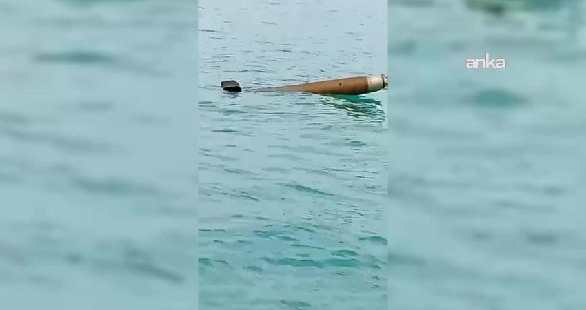 Sinop’un Ayancık ilçesi açıklarında, mühimmat olduğu değerlendirilen şüpheli bir cisim