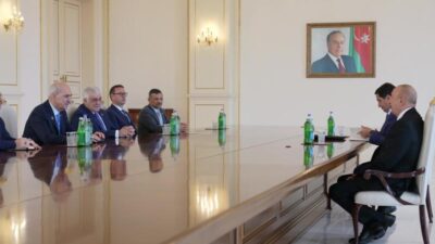 TBMM Başkanı Numan Kurtulmuş, Azerbaycan Cumhurbaşkanı İlham Aliyev tarafından kabul