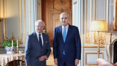TBMM Başkanı Numan Kurtulmuş, resmi ziyaret için bulunduğu İsveç'te Kral