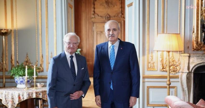 TBMM Başkanı Numan Kurtulmuş, resmi ziyaret için bulunduğu İsveç'te Kral