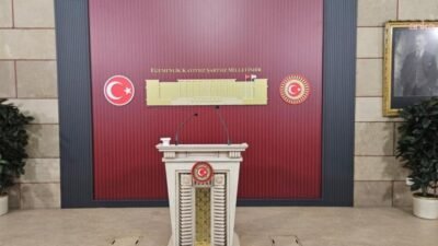 TBMM'nin basın koridorunda milletvekillerinin basın toplantıları düzenlediği salonda hafta sonu