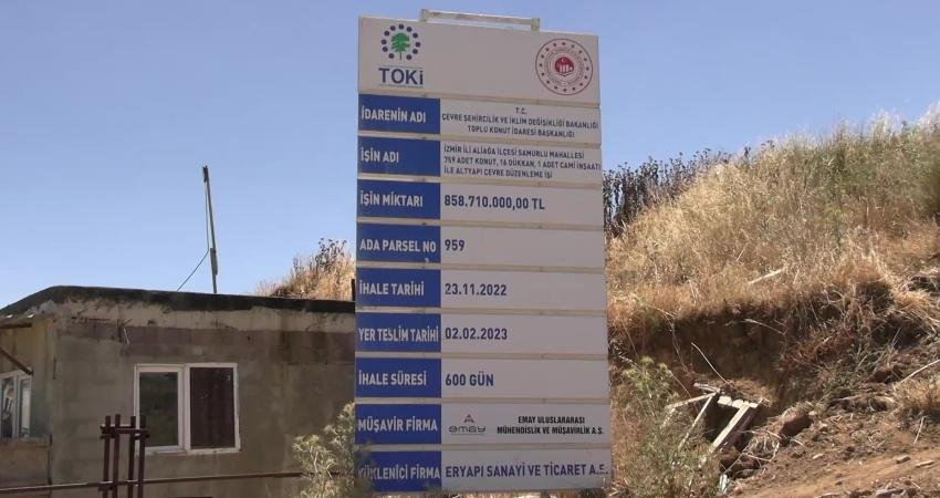 İzmir’de 2020 yılında kurası çekilen Aliağa TOKİ 2. etap konutlarında