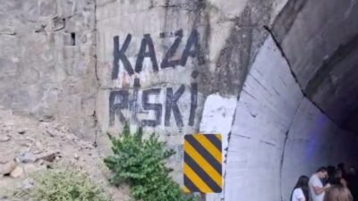 Tunceli Erzincan karayolu üzerinde bulunan 8’nci çığ tünelinde meydana gelen