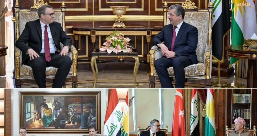Türkiye'nin Bağdat Büyükelçisi Anıl Bora İnan, Erbil'de IKBY Başbakanı Mesrur