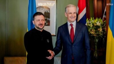 Ukrayna Cumhurbaşkanı Volodimir Zelensky, Norveç Başbakanı Jonas Gahr Store ile