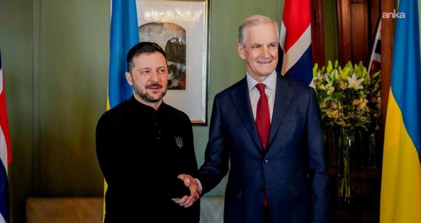 Ukrayna Cumhurbaşkanı Volodimir Zelensky, Norveç Başbakanı Jonas Gahr Store ile