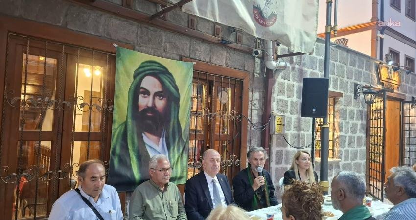 Zafer Partisi Genel Başkanı Ümit Özdağ, muharrem orucunu Ankara Cemevi'nde