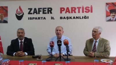 Zafer Partisi Genel Başkanı Ümit Özdağ, Isparta’da düzenlediği basın toplantısında,