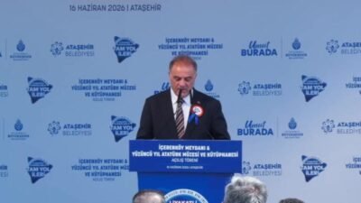 İBB Başkan Vekili Nuri Aslan, Ümraniye’de bulunan Şehit Sevgi Yeşilyurt