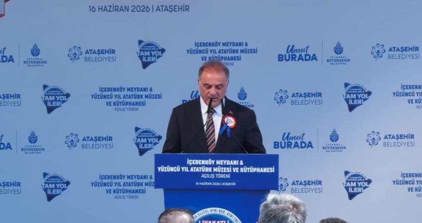 İBB Başkan Vekili Nuri Aslan, Ümraniye’de bulunan Şehit Sevgi Yeşilyurt