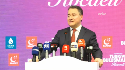 DEVA Partisi Genel Başkanı Ali Babacan ile Saadet Partisi Genel