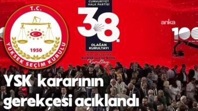 YSK’nın, CHP’nin, Ankara Bölge Adliye Mahkemesi 36. Hukuk Dairesi’nin “mutlak
