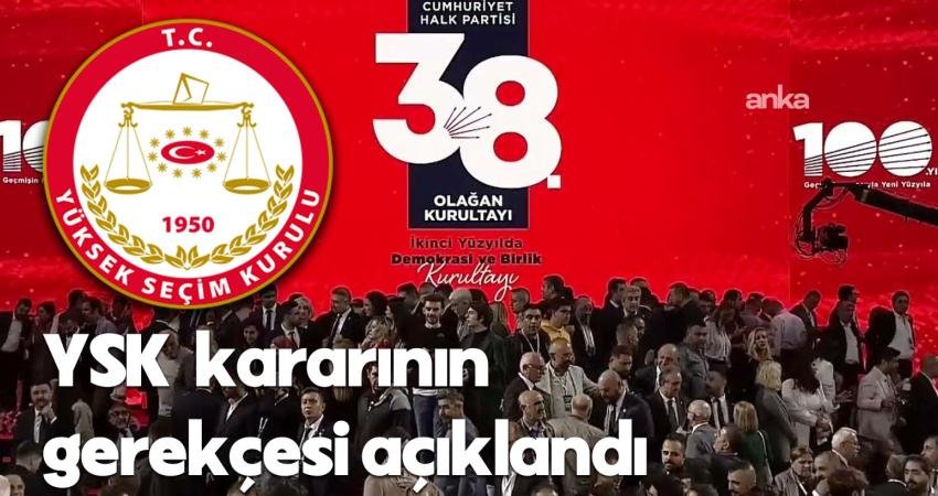 YSK’nın, CHP’nin, Ankara Bölge Adliye Mahkemesi 36. Hukuk Dairesi’nin “mutlak