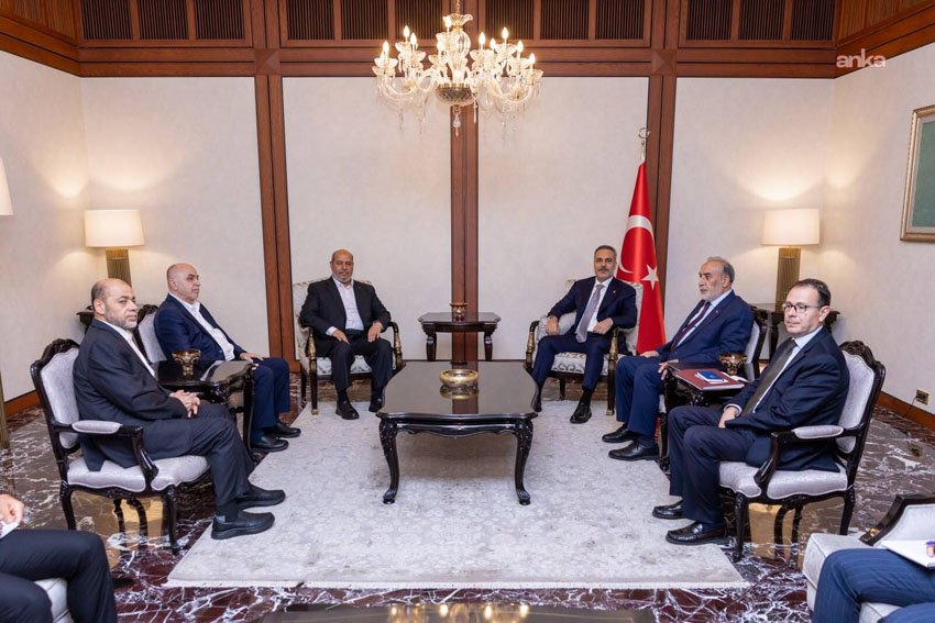 Dışişleri Bakanı Hakan Fidan, Hamas Siyasi Büro Şefi Halil Hayye