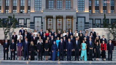 Cumhurbaşkanı Recep Tayyip Erdoğan ve eşi Emine Erdoğan, 36'ncı NATO