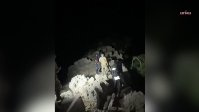 Şırnak’ta numune almak için çıktıkları Balıkkaya bölgesindeki dağda mahsur kalan