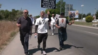 Bolu Grand Kartal Otel'deki yangında yakınlarını kaybeden ailelerin, Bolu'dan Ankara'ya