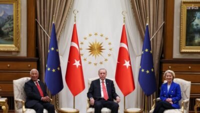 Avrupa Konseyi Başkanı Antonio Costa ile Avrupa Komisyonu Başkanı Ursula von