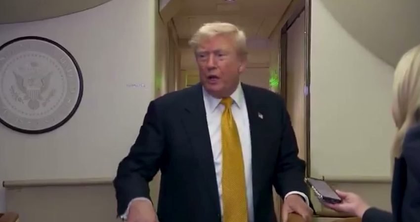 ABD Başkanı Donald Trump, NATO Liderler Zirvesi'nin ardından İngiltere'deki Mildenhall