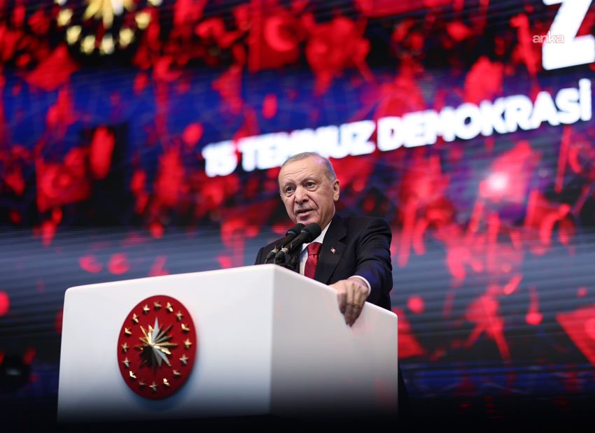Cumhurbaşkanı Recep Tayyip Erdoğan, 15 Temmuz'un onuncu yılı vesilesiyle düzenlenen