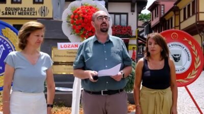 Lozan Barış Antlaşması’nın 103’üncü yıl dönümü dolayısıyla Eskişehir’de düzenlenen törende