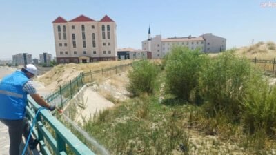 Adıyaman Belediyesi Park ve Bahçeler Müdürlüğü ekipleri, yaz aylarında artış