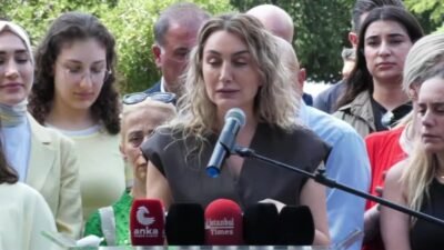 Aile Dayanışma Ağı'nın Saraçhane'deki buluşmasında konuşan Dilek Kaya İmamoğlu, dün