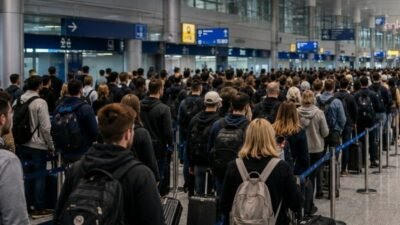 Avrupa Birliği'nin (AB) yeni sınır güvenliği uygulaması Almanya havalimanlarında yoğunluğa