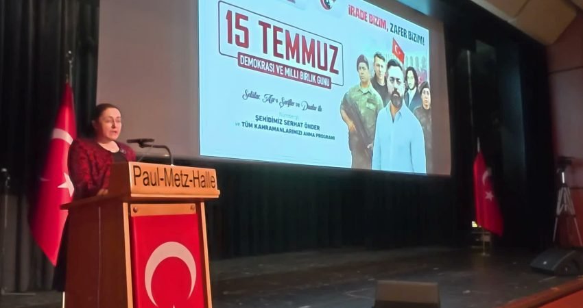 Almanya'nın Nürnberg kentinde, 15 Temmuz Demokrasi ve Milli Birlik Günü