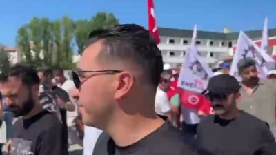 Beypazarı'ndan Ankara'ya yürüyüş başlatan Doruk Madencilik’e bağlı Yunus Emre Termik