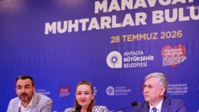 Antalya Büyükşehir Belediyesi Başkan Vekili Büşra Özdemir, Manavgat’ta muhtarlarla bir