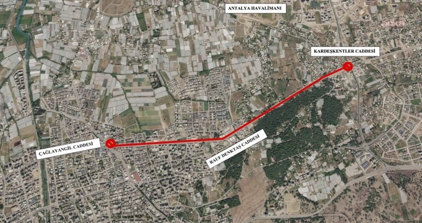 Antalya Büyükşehir Belediyesi, Rauf Denktaş Caddesi ve Bülent Ecevit Bulvarı'nda
