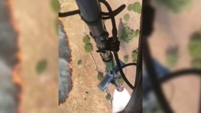 Aydın'ın Efeler ilçesi Savrandere Mahallesi'nde otluk ve makilik alanda çıkan