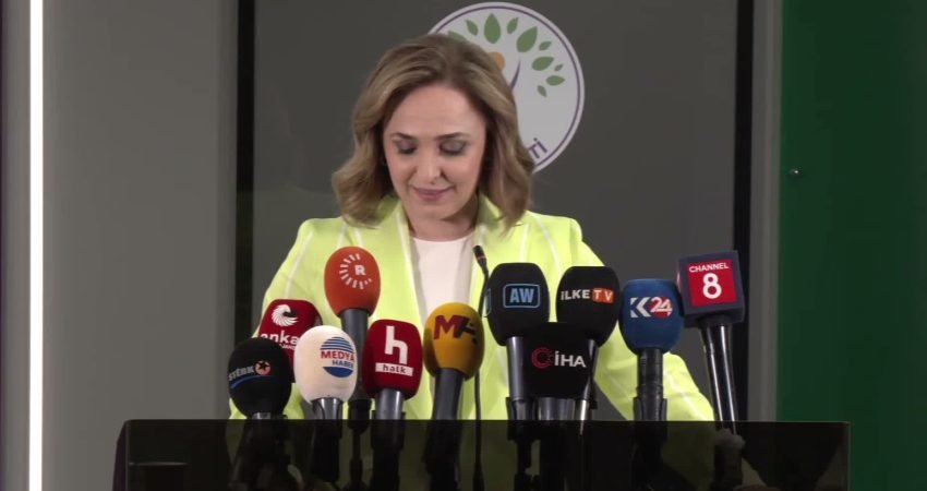 DEM Parti Sözcüsü Ayşegül Doğan, çerçeve yasaya ilişkin, "Yasaya dair