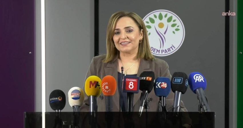 DEM Parti Sözcüsü Ayşegül Doğan, henüz ortada yazılı bir taslak