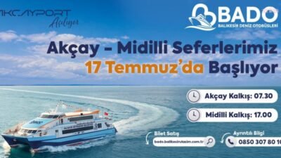 Balıkesir Büyükşehir Belediyesi’nin deniz ulaşımı yatırımları kapsamında Balıkesir Toplu Taşıma