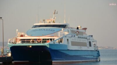 Kısa süre önce başlayan BADO’nun Akçay-Midilli deniz otobüsü seferleri, ilk
