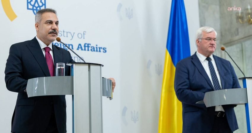 Dışişleri Bakanı Hakan Fidan, Kiev'de Ukraynalı mevkidaşı Andrii Sybiha ile