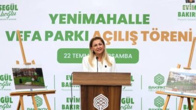 Bakırköy Belediyesi tarafından yenilenen Yenimahalle Vefa Parkı hizmete açıldı. Bin