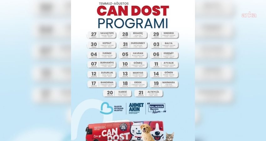 Balıkesir Büyükşehir Belediyesi Can Dost Yerinde Hayvan Bakım ve Tedavi