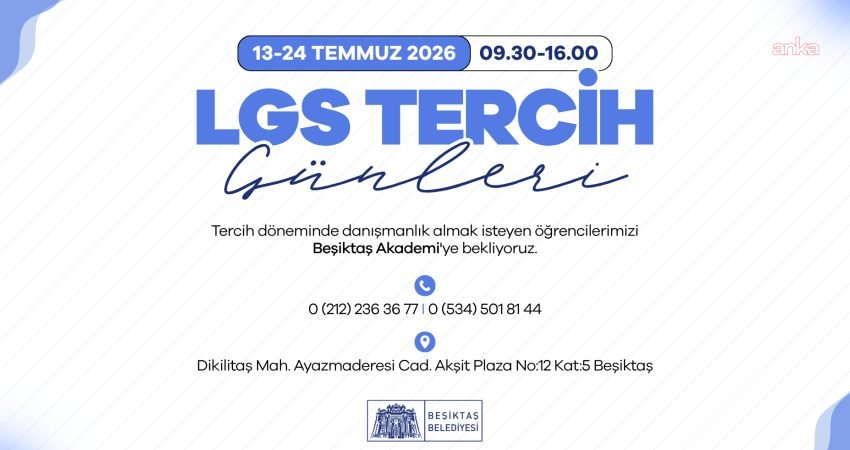 Beşiktaş Belediyesi bünyesinde faaliyet gösteren Beşiktaş Akademi, LGS sonrası tercih