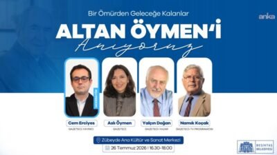 Beşiktaş Belediyesi, eski CHP Genel Başkanı gazeteci-yazar Altan Öymen’in gelecek kuşaklara