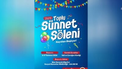 Bilecik Belediyesi, 5 yaş ve üzeri çocuklar için toplu sünnet