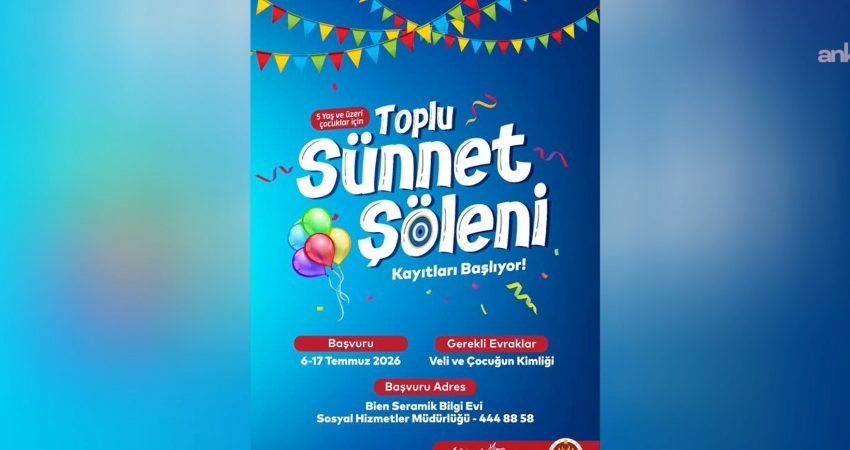 Bilecik Belediyesi, 5 yaş ve üzeri çocuklar için toplu sünnet