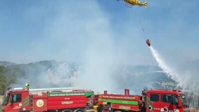 Bilecik'te makilik alandaki yangın, ekiplerin havadan ve karadan müdahalesi sonucu