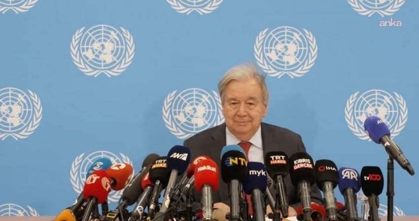 Birleşmiş Milletler (BM) Genel Sekreteri Antonio Guterres, Kıbrıs konusunda yeni