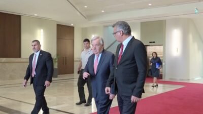 BM Genel Sekreteri Antonio Guterres, KKTC Cumhurbaşkanı Tufan Erhürman ile