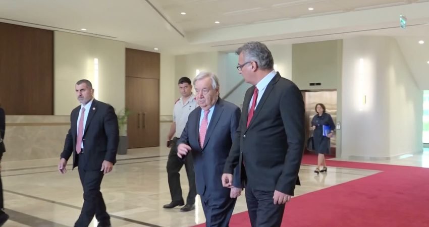 BM Genel Sekreteri Antonio Guterres, KKTC Cumhurbaşkanı Tufan Erhürman ile